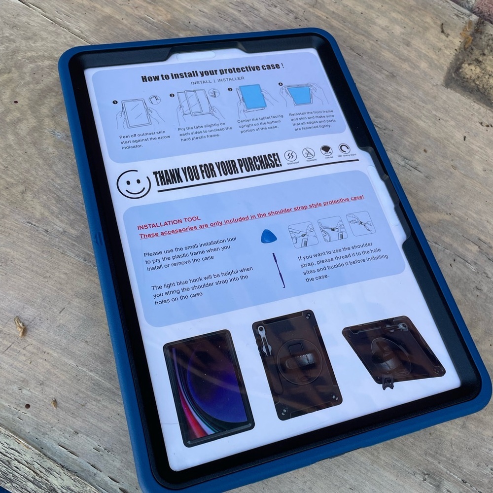 14.6" SAMSUNG GALAXY ULTRA CASE HOLDER & 360 ROTATING HAND STRAP & STAND